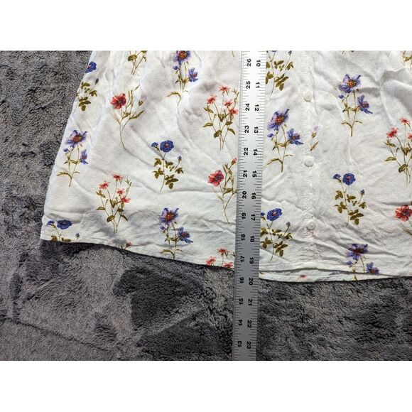 Miss Me Crop Blouse Women's Size Medium White - Picture 5 of 9